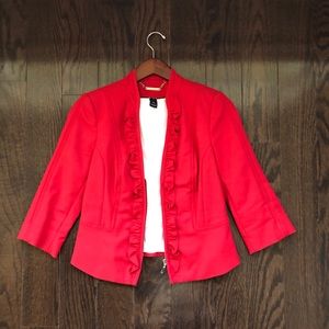 White|Black Red Jacket Size 4